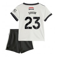 Manchester United Luke Shaw #23 3rd trikot Kinder 2024-25 Kurzarm (+ Kurze Hosen)